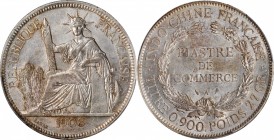 FRENCH INDO-CHINA

FRENCH INDO-CHINA. Piastre, 1908-A. Paris Mint. PCGS MS-62 Gold Shield.

KM-5a.1; Lec-291. This specimen offers lovely silky lu...
