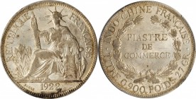 FRENCH INDO-CHINA

FRENCH INDO-CHINA. Piastre, 1922-H. Heaton Mint. PCGS AU-58 Gold Shield.

KM-5a.3; Gad-35; Lec-299. Lightly handled, with pleas...