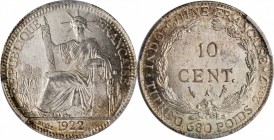 FRENCH INDO-CHINA

FRENCH INDO-CHINA. 10 Cents, 1922-A. Paris Mint. PCGS MS-65 Gold Shield.

KM-16.1; Lec-163. An attractive Gem with satiny luste...