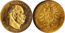 German States

GERMANY. Prussia. 10 Mark, 1872-A. Berlin Mint. Wilhelm I. NGC MS-66.

Fr-3819; KM-502. A brilliant gem quality coin with flashy, p...