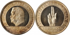 German Empire and Later

GERMANY. Weimar Republic. 5 Mark, 1929-A. Berlin Mint. NGC PROOF-64 Cameo.

KM-64. Struck to commemorate the 10th anniver...