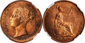 Victoria (1837-1901)

GREAT BRITAIN. 1/2 Penny, 1841. Victoria. NGC MS-65 Red Brown.

KM-726; S-3949. A boldly struck Gem quality coin with entici...