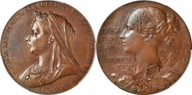 Victoria (1837-1901)

GREAT BRITAIN. Bronze Diamond Jubilee Medal, 1897. PCGS MS-65 Gold Shield.

Eimer-1817a; BHM-3506. Commemorating Queen Victo...