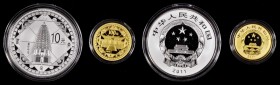 Other

(t) CHINA. Gold and Silver Proof Set (2 Pieces), 2011. Historical Monuments of Dengfeng. GEM PROOF.

1) Gold 100 Yuan. Fr-unlisted; KM-2008...