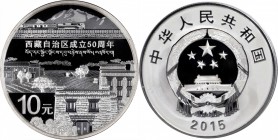 Other

CHINA. Silver 10 Yuan, 2015. 50th Anniversary of founding of Tibet Autonomous Region. GEM PROOF.

A brilliant and attractive proof with har...
