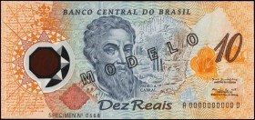 BRAZIL

BRAZIL. Banco Central do Brasil. 10 Reais, ND (2000). P-248s. Specimen. Uncirculated.

Polymer. A lovely Specimen example of this 10 Reais...