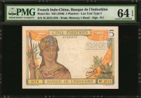 FRENCH INDO-CHINA

FRENCH INDO-CHINA. Banque de L'Indo-Chine. 5 Piastres, ND (1946). P-55c. Consecutive. PMG Choice Uncirculated 64 EPQ.

2 pieces...