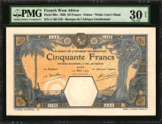 FRENCH WEST AFRICA

FRENCH WEST AFRICA. Banque de L'Afrique Occidentale. 50 Francs, 1929. P-9Bc. PMG Very Fine 30 Net. Rust, Staple Holes.

Dakar....