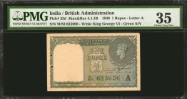 INDIA

INDIA. Mixed Banks. 1, 5 & 10 Rupees, 1937-43. P-18b, 19a, 24 & 25d. PMG Very Fine 25 Net to Choice Very Fine 35.

4 pieces in lot. Lot inc...