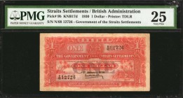 STRAITS SETTLEMENTS

STRAITS SETTLEMENTS. Government of the Straits Settlements. 1 Dollar, 1930. P-9b. PMG Very Fine 25.

Printed by TDLR. Seen wi...