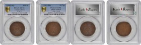 Anhwei

CHINA. Anhwei. Duo of 10 Cash (2 Pieces), ND (1902-06). Both PCGS Gold Shield Certified.

1) PCGS AU-53. CL-AH.66; Y-38a; CCC-65. Blundere...