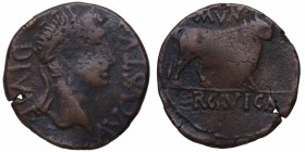 Augusto (27 aC-14 dC). Ercavica. As. AB-1277. Ae. MBC. Est.100.