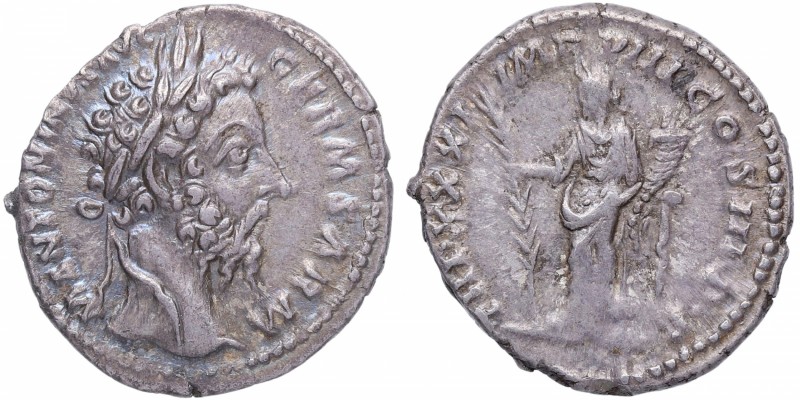 176-177 dC. Marco Aurelio Antonino Augusto (161-180 dC). Roma. Denario . RIC III...
