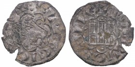 Alfonso X (1252-1284). Santiago (para otros Coruña). Dinero castellano. MMM A10:11.38. Ve. 0,72 g. BC+. Est.20.