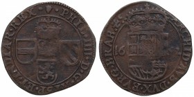 1652. Felipe IV (1621-1665). Tournai. 1 libra. Ae. 3,62 g. MBC+. Est.30.