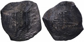 1669. Carlos II (1665-1700). Potosí. 1 peso. Ag. 19,96 g. Procedentes del Seville Harbor Wreck (lodos de Cádiz del cable submarino). Circa 1671. BC. E...