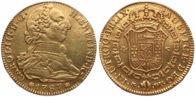 1787. Carlos III (1759-1788). Madrid. 4 escudos. DV. Au. 12,64 g. MBC+. Est.800.