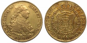 1790. Carlos IV (1788-1808). Madrid. 2 escudos. Au. 6,67 g. Atractiva. EBC. Est.375.