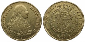 1793. Carlos IV (1788-1808). Madrid. 2 escudos. MF. Au. Atractiva. MBC+. Est.300.