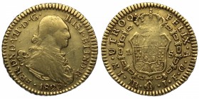 1820. Fernando VII (1808-1833). Nuevo Reino. 1 escudo. Au. 3,20 g. MBC / MBC+. Est.250.