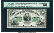 Argentina Provincia de Buenos Ayres 20 Pesos 1869-74 Pick S486fp Proof PMG About Uncirculated 55. Two POCs.

HID09801242017

© 2020 Heritage Auctions ...