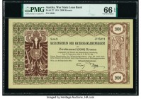 Austria War State Loan Bank 2000 Kronen 19.9.1914 Pick 27 PMG Gem Uncirculated 66 EPQ. This is the sole graded example on the PMG census. 

HID0980124...