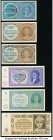 Bohemia & Moravia Lot of 14 Examples About Uncirculated-Uncirculated. This lot includes 7 perforated Specimen examples. Possible trimming is evident.
...
