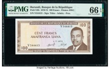 Burundi Banque de la Republique du Burundi 100 Francs 1.7.1973 Pick 23b PMG Gem Uncirculated 66 EPQ. 

HID09801242017

© 2020 Heritage Auctions | All ...