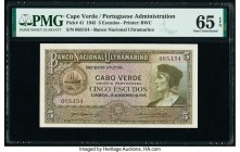 Cape Verde Banco Nacional Ultramarino 5 Escudos 16.11.1945 Pick 41 PMG Gem Uncirculated 65 EPQ. 

HID09801242017

© 2020 Heritage Auctions | All Right...