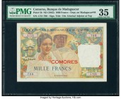 Comoros Banque de Madagascar et des Comores 1000 Francs ND (1963) Pick 5b PMG Choice Very Fine 35. Pinholes.

HID09801242017

© 2020 Heritage Auctions...