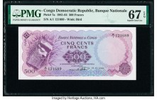Congo Democratic Republic Banque Nationale du Congo 500 Francs 15.10.1961 Pick 7a PMG Superb Gem Unc 67 EPQ. 

HID09801242017

© 2020 Heritage Auction...