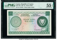 Cyprus Central Bank of Cyprus 5 Pounds 1.12.1961 Pick 40a PMG About Uncirculated 55 EPQ. 

HID09801242017

© 2020 Heritage Auctions | All Rights Reser...