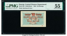 Danzig Central Finance Department 10 Pfennige 22.10.1923 Pick 35a PMG About Uncirculated 55. Annotation. 

HID09801242017

© 2020 Heritage Auctions | ...