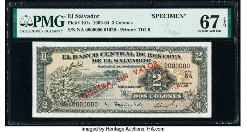 El Salvador Banco Central de Reserva de El Salvador 2 Colones 15.2.1962 Pick 101...