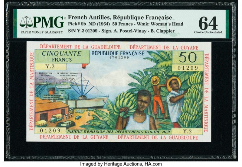 French Antilles Institut d'Emission des Departements d'Outre-Mer 50 Francs ND (1...