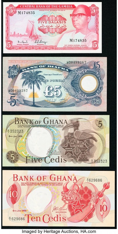 African Lot (Ghana; Biafra; Gambia; Cameroon and West African States) of 7 Examp...