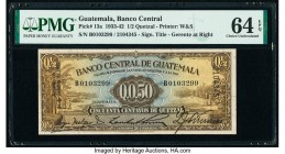 Guatemala Banco Central de Guatemala 1/2 Quetzal 21.10.1942 Pick 13a PMG Choice Uncirculated 64 EPQ. 

HID09801242017

© 2020 Heritage Auctions | All ...