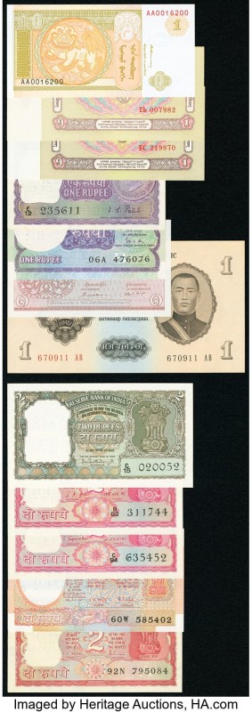 World (India, Mongolia and more) Group Lot of 60 Examples Very Fine-Crisp Uncirc...