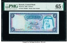 Kuwait Central Bank of Kuwait 5 Dinars 1968 Pick 9a PMG Gem Uncirculated 65 EPQ. 

HID09801242017

© 2020 Heritage Auctions | All Rights Reserve