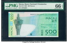 Macau Banco Nacional Ultramarino 500 Patacas 8.8.2005 Pick 83 PMG Gem Uncirculated 66 EPQ. 

HID09801242017

© 2020 Heritage Auctions | All Rights Res...
