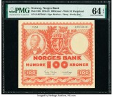 Norway Norges Bank 100 Kroner 1954-58 Pick 33b PMG Choice Uncirculated 64 EPQ. 

HID09801242017

© 2020 Heritage Auctions | All Rights Reserve