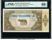 Romania Banca Nationala 5,000,000 Lei 25.6.1947 Pick 61a PMG Gem Uncirculated 66 EPQ. 

HID09801242017

© 2020 Heritage Auctions | All Rights Reserve