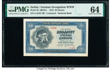Serbia National Bank 20 Dinara 1.5.1942 Pick 28 PMG Choice Uncirculated 64. 

HID09801242017

© 2020 Heritage Auctions | All Rights Reserve