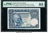 Spain Banco de Espana 500 Pesetas 1951 (ND 1952) Pick 142a PMG Choice Uncirculated 64 EPQ. 

HID09801242017

© 2020 Heritage Auctions | All Rights Res...