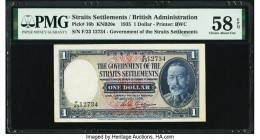 Straits Settlements Government of the Straits Settlements 1 Dollar 1.1.1935 Pick 16b KNB20e PMG Choice About Unc 58 EPQ. 

HID09801242017

© 2020 Heri...