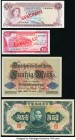 World Lot (Sudan; Bahamas; Germany and China) of 4 Examples Crisp Uncirculated. This lot includes 2 Specimen, and Pick 11s for Sudan is perforated can...