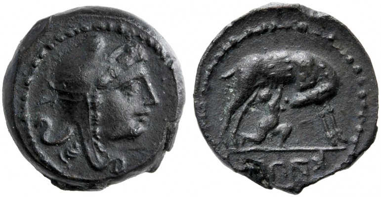 Campania, Bronze (Second reduction), Capua, c. 216-211 BC AE (g 2,27 mm 12 h 2) ...