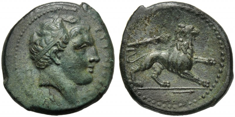 Sicily, Agathokles (317-289), Bronze, Syracuse, c. 317-289 BC AE (g 8,85 mm 22 h...