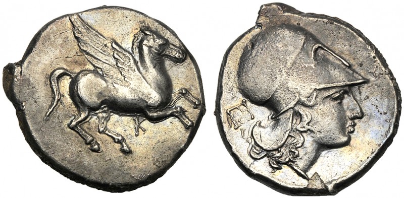 Islands of Epeiros, Stater, Corcyra, c. 328-250 BC AR (g 8,18 mm 21 h2) Pegasos ...