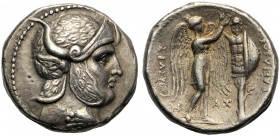 Seleucid kings of Syria, Seleukos I Nikator (312-294), Tetradrachm, Susa, c. 305-298/7 BC AR (g 17,05 mm 25 h 10) Deified head of Alexander r., wearin...